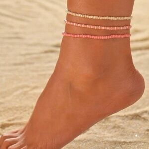 3pc Beaded Anklet